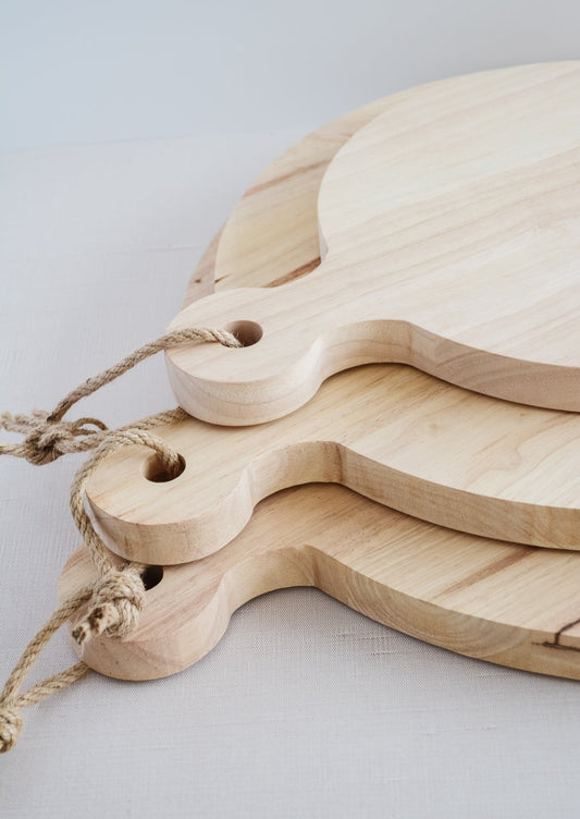 Natural Round Cutting Board