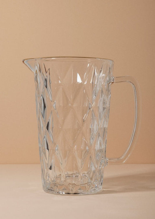 Gold Rim Irina Glass Pitcher